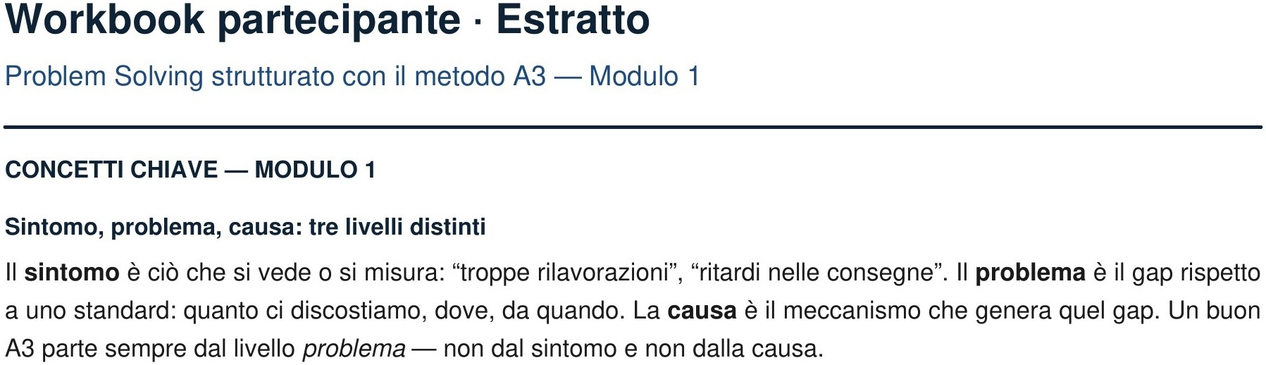 Anteprima Workbook partecipante